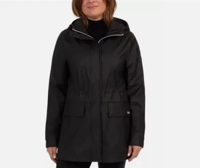 Chaqueta de lluvia resistente al agua Hunter para dama, negra, 2X-grande Foto 1 de 4