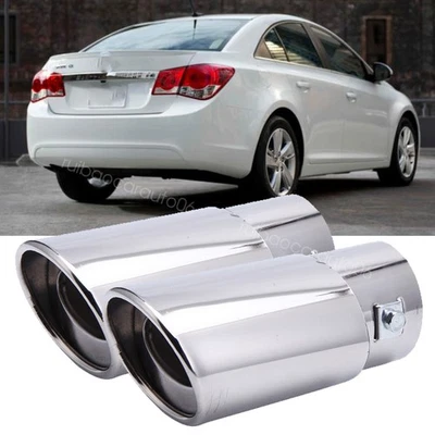 Car Stainless Steel Rear Exhaust Pipe Tail Muffler Tip For Chevrolet Cruze Foto 1 de 4