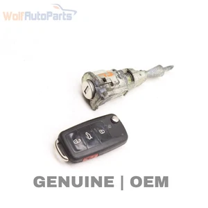 2011-2016 VW EOS 2.0L - LOCK Switch / Cylinder SET W/ KEY 1Q0800375BA - Picture 1 of 5