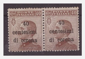 TRIENT UND TRIEST 1919 - Cent. 40 FEHLER " CRONA " NEU ** POSTFRISCH - Bild 1 von 1