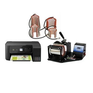 Pressa a Caldo per Tazze per Stampa a Sublimazione con 5 Morsetti & Stampante - Foto 1 di 9