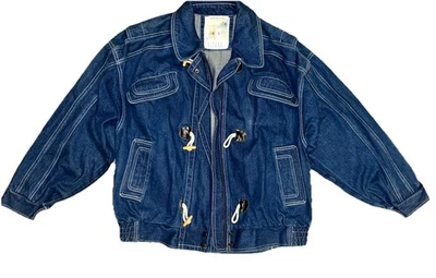 Chaqueta vaquera vintage Gitano azul denim para mujer grande usada en excelente estado Foto 1 de 4
