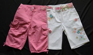 Gymboree PALM SPRINGS Pink Cargo Sz 4 or White Capris Sz 5T NWT - Picture 1 of 3