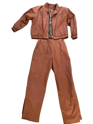 Traje de esquí Sunice grande naranja óxido esquí nieve 2 piezas traje ligero DE COLECCIÓN Foto 1 de 4