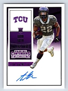 Aaron Green 2016 Contenders College Ticket ROOKIE AUTO #126 TCU Horned Frogs RC - Bild 1 von 2
