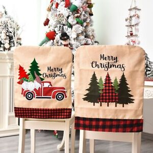 Chair Cover Comfortable Decor Dining Eco-friendly Room Santa Waterproof