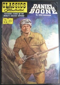 Classics Illustrated #96 Daniel Boone HRN 97, vg 1st Print 1952 - Bild 1 von 2
