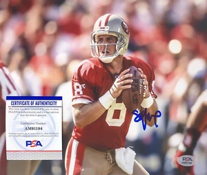 STEVE YOUNG SAN FRANCISCO 49’ers SIGNED AUTOGRAPH 8X10 PHOTO PSA/DNA COA - Picture 1 of 1