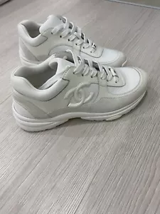 BRAND NEW Chanel Womans CC Sneakers W/receipt Size 6AUS/US. Size 36.5 - Picture 1 of 24