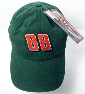 Vintage DALE EARNHARDT JR Hat 88 Jr Nation Cap Amp Energy NASCAR 2000s Green NWT - Picture 1 of 19