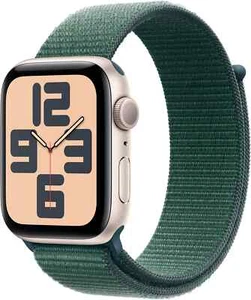 Apple Watch SE 2 44mm Starlight Aluminum - Lake Green Sport Loop MXEW3LL/A - Picture 1 of 2