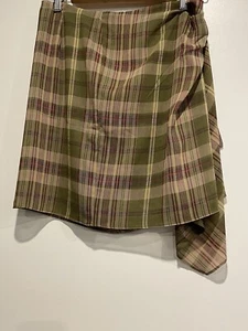 Lauren Ralph Lauren Mini Plaid Crepe Skirt Small - Picture 1 of 6