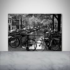 Tulup Panneaux De Cuisine Sur Verre - 100x70 - Bicyclettes Amsterdam
