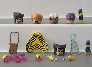 Lose Konvolut 5 X-Men Strike Team Minimate Köpfe & Zubehör Wolverine Psylocke - Bild 1 von 1