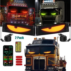 2X Devil Eyes Light, 23''x5'' for Car Truck Windshield,Programmable LED Display - Picture 1 of 9