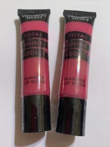 2X Brillo de labios con sabor Victoria's Secret Total Shine Addict - Love Berry - 0,46 oz - Imagen 1 de 3
