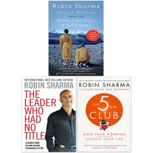 Robin Sharma 3 Books Collection Set,Family Wisdom,The 5 AM Club,Leader Who Had - Picture 1 of 4