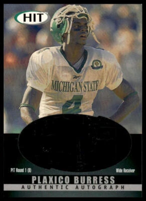 2000 SAGE HIT #A4 Plaxico Burress Autographs Emerald - Image 1 of 2