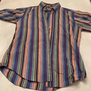 Vintage Savile Row Traditions Short Sleeved Collared Button Down Top - Picture 1 of 2
