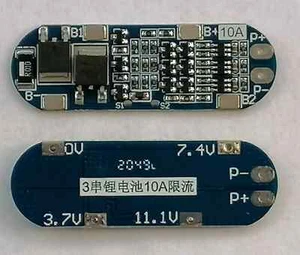 3S 10A Balance Li-ion Lithium LiPo 18650 Battery BMS Protection Board 12.6V - Picture 1 of 3