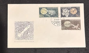 1963 MARS FDC Original Stamped Cover. Soviet Czechoslovakia . - Picture 1 of 1
