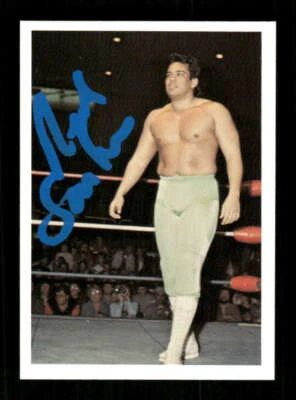 1988 Wonderama NWA 62 Ricky Santana signed auto blue ink 03 BNDR - Image 1 of 2