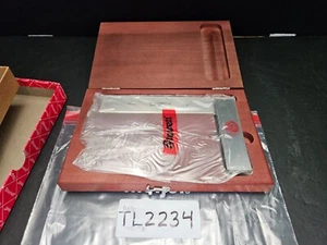 STARRETT #55-6 6" PRECISION MACHINIST SQUARE BEVELED EDGE W/WOOD CASE (TL2234) - Picture 1 of 7