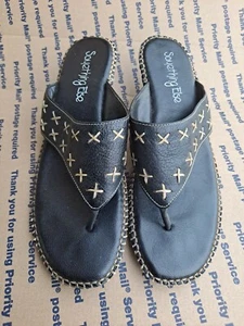 Damas "Algo más" Cuero Negro Tacón de Punta Talla 38 Sin Cordones - Imagen 1 de 4