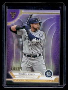 2018 Topps Triple Threads Nelson Cruz Amethyst 146/299 - Picture 1 of 2