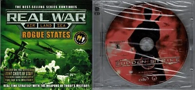 Real War Rogue States Air Land Sea and Sudden Strike Gold Pc New XP 2 War Games - Image 1 of 2
