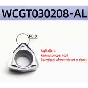 For Aluminum -10pcs WCGT030208 drill inserts WCMT03 WCMX03 Carbide Inserts - Picture 1 of 1