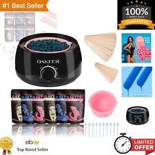 Waxing Kit Body Hair Removal Painless Wax Warmer 6 Bags Hard Beans 16 Appli