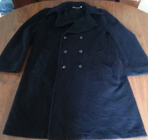 Vintage  John Wietz  Wool Peacoat Navy Mens 46 - Picture 1 of 11