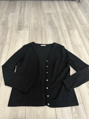 Cárdigan suéter de lana negro St Michael Marks Spencer para mujer M Foto 1 de 4