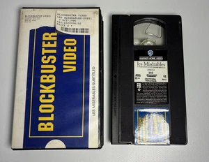Blockbuster Video VHS Clamshell Case & VHS Les Miserables - Picture 1 of 6