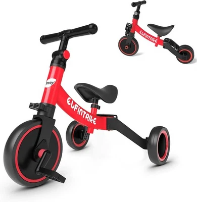 Triciclo para niños 5 en 1 Bicicleta portátil Niño Bicicleta de equilibrio Niños Regalos Foto 1 de 4