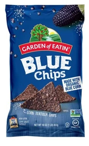 Garden of Eatin' Blue Corn Tortilla Chips, Blue Chips, 1 lb bag (Pack of 12) - Picture 1 of 6