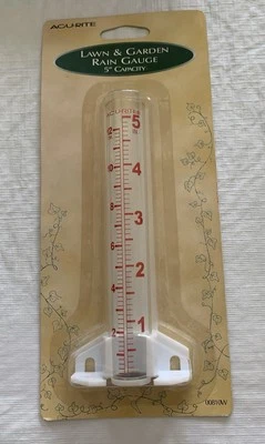 Acu-Rite Pluviómetro 5” Capacidad Vidrio 00810W Nuevo Foto 1 de 4