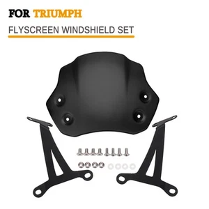 Per Triumph Scrambler 1200 X/XC/XE Kit Carena Anteriore Parabrezza 2019-2025 - Foto 1 di 10