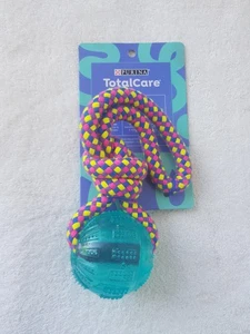 Dog Fur Babys Toy Tucky Robe Tooth Chewing Purina Total Care Dura Slingball - Foto 1 di 8