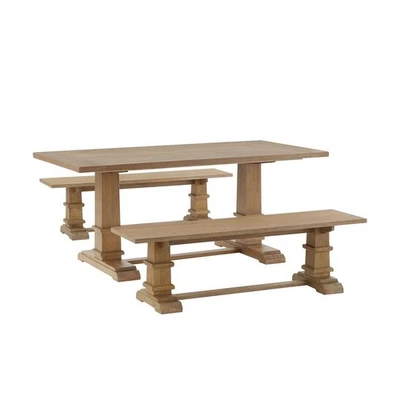 Joanna 3-Piece Dining Table Set For 6 - Image 1 of 4