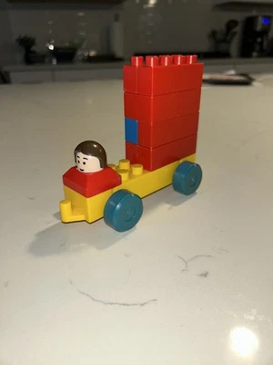 Kawada   Lego Duplo Compatible Bricks  Car  Figure Set of 9 Pieces - Image 1 of 4