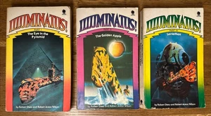 Illuminatus Trilogie von Robert Shea & Robert Anton Wilson UK Kugel 3 PB Set - Bild 1 von 14