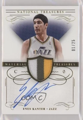 2013-14 Panini National Treasures Material Signatures Prime /25 Enes Kanter Auto - Image 1 of 2