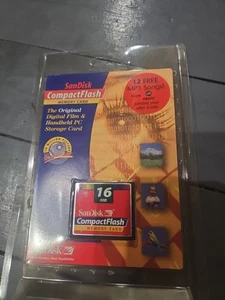 16MB SanDisk Compact Flash Card Memory Card SDCFB-16-455, Original Package - Picture 1 of 2