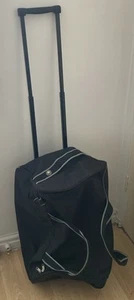 Samsonite cabin bag 2 wheels black canvas 48x 36x 23cm holdall - Picture 1 of 6