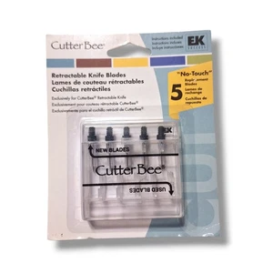 NUEVO Cutter Bee EK Cuchillo Retráctil HOJAS 5 Repuesto Metal Artesanía Libro de Recortes - Imagen 1 de 2