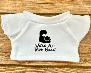 Fits Small Doll Clothes Tee Shirt 15-17cm We're All Mad Here Cheshire Cat - Picture 1 of 1