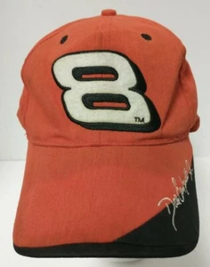 Orange DALE EARNHARDT JR #8 Hat Cap NASCAR Adjustable COMPETITORS VIEW *HTF RARE - Picture 1 of 12