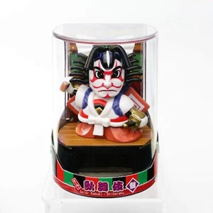 Solar Figurine Japanese Kabuki Shibaraku Actor - Imagen 1 de 3